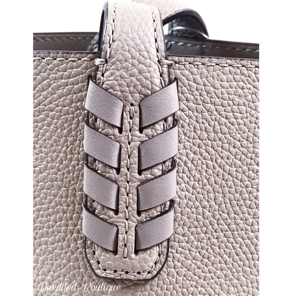 MICHAEL KORS Karson Pearl Grey Leather Tote Bag - Picture 8 of 10